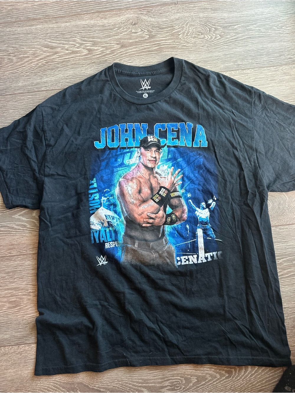 WWE John Cena Graphic Tee - Black and Blue